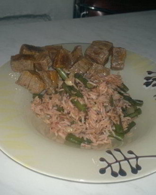 Рецепт тайского риса с мятой и мраморная говядина