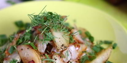 Шаг 12: жареной картошки с луком на сковороде