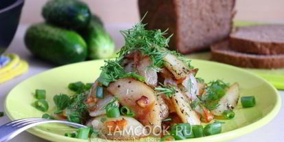 Шаг 11: жареной картошки с луком на сковороде