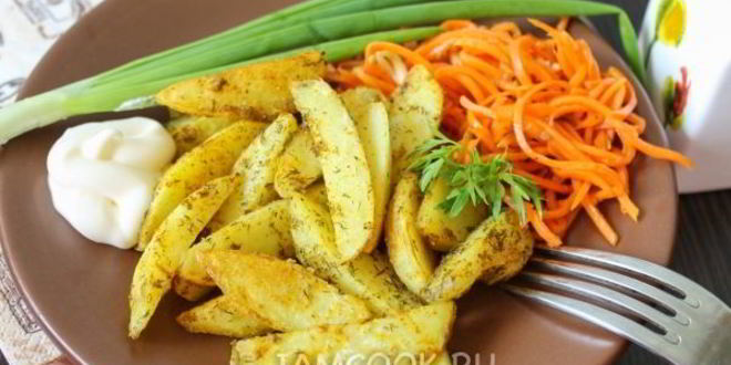 Рецепт жареного картофеля в панировке