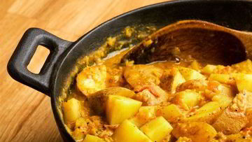 Рецепт Жареного молодой картофель в специях по-индийски