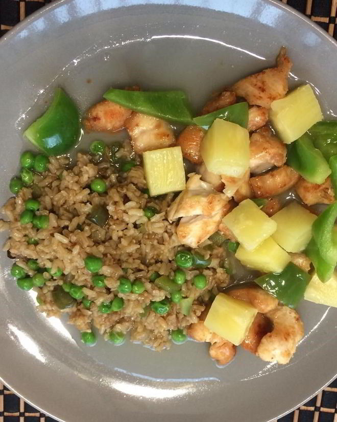 Рецепт жареного риса с овощами