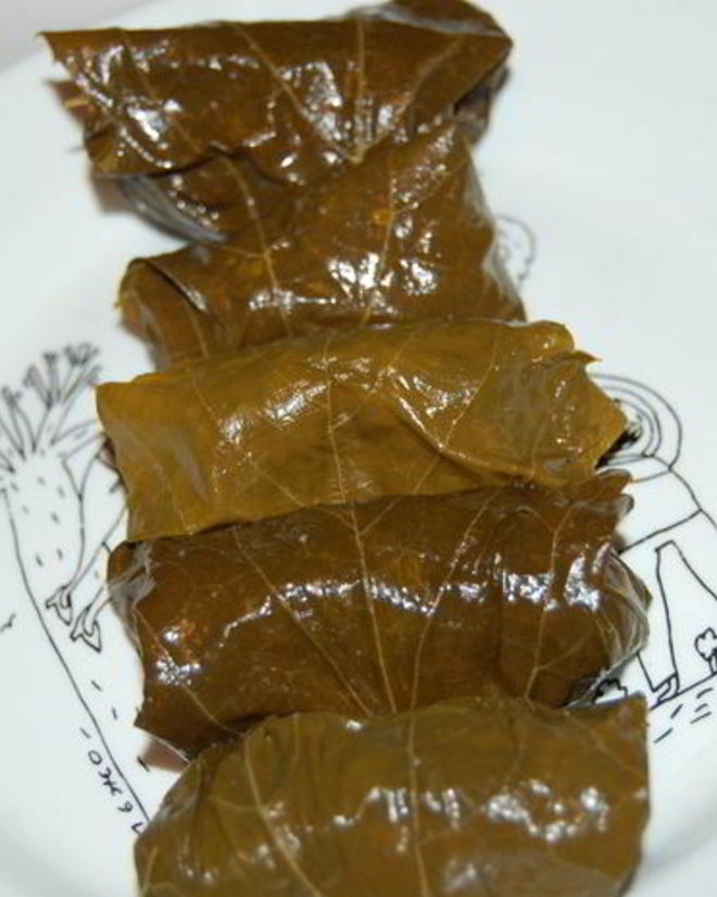 Рецепт долмы из виноградных листьев