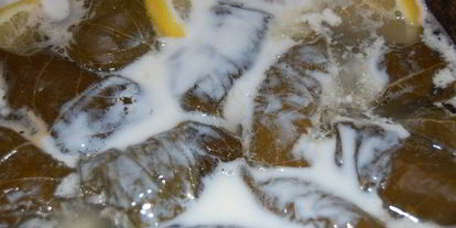 Шаг 2: долмы из виноградных листьев