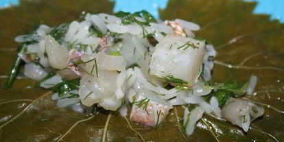 Шаг 7: долмы с филе морского окуня