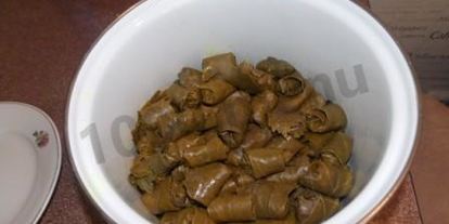 Шаг 11: долмы с мятой и круглым рисом