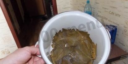 Шаг 2: долмы с мятой и круглым рисом