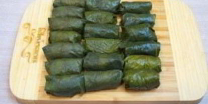 Шаг 4: долмы в виноградных листьях