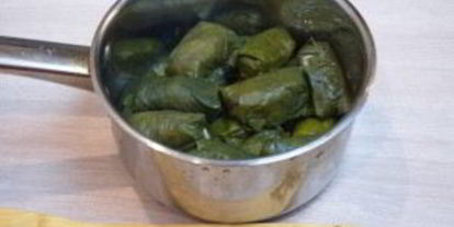 Шаг 5: долмы в виноградных листьях