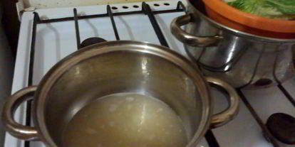 Шаг 1: голубцов с айвой и яблоком