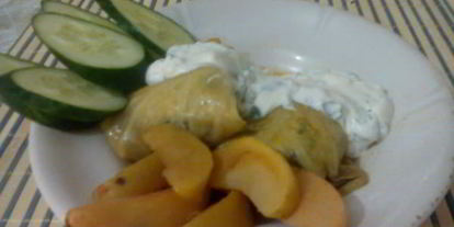 Шаг 16: голубцов с айвой и яблоком