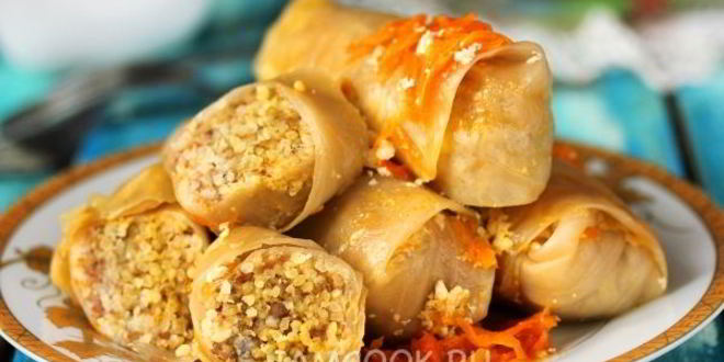 Рецепт Голубцов с фаршем и пшеном в мультиварке