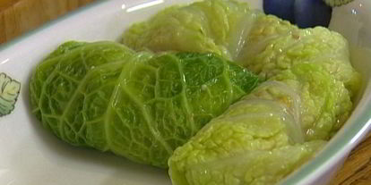 Шаг 9: голубцов с лисичками и пореем