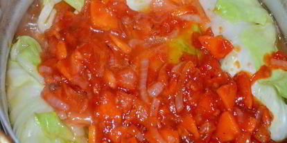 Шаг 6: голубцов с мясом, рисом и грибами