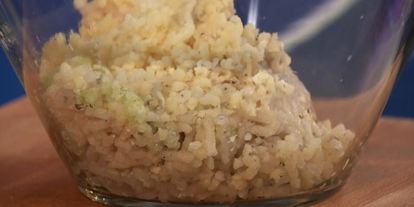 Шаг 1: голубцов с треской и красным рисом