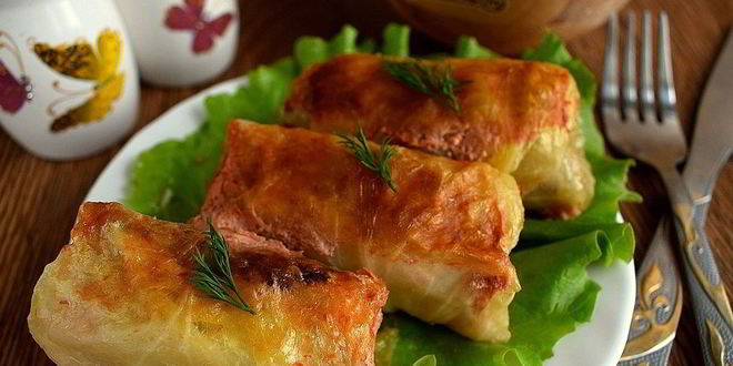 Рецепт голубцов в духовке со сметаной