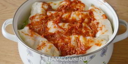 Шаг 14: голубцов в томатном соусе