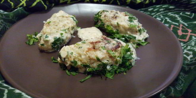 Рецепт ленивых рыбных голубцов в хренно-сметанном соусе