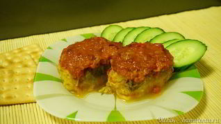 Рецепт Запеченных голубцов с фаршем из индейки