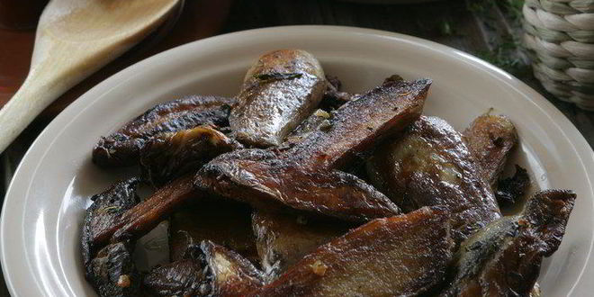 Рецепт белых грибов, запеченных с мятой