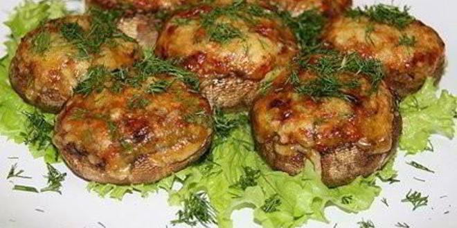 Рецепт фаршированных шляпок шампиньончиков