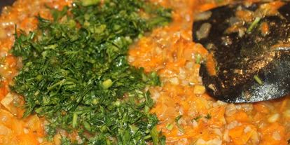 Шаг 4: грибов, фаршированных гречкой