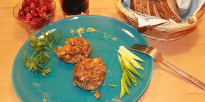 Шаг 7: грибов, фаршированных гречкой