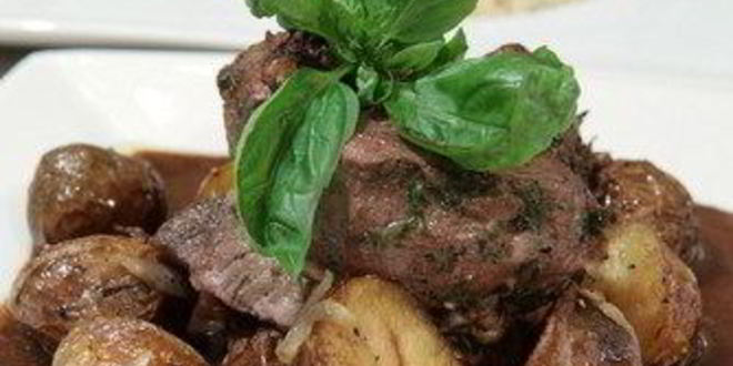 Рецепт Грибов с карамелизованным луком