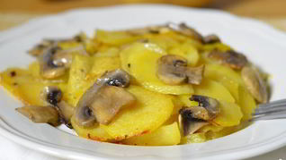 Рецепт Грибов тушеных в сливках