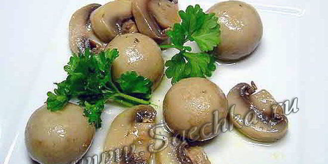 Рецепт грибов в маринаторе