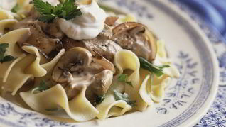 Рецепт Грибов в сметанном соусе