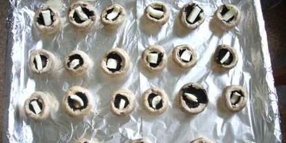 Шаг 4: грибов запеченных в духовке под сыром