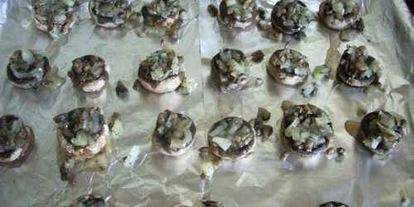 Шаг 16: грибов запеченных в духовке под сыром