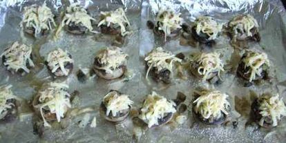 Шаг 19: грибов запеченных в духовке под сыром