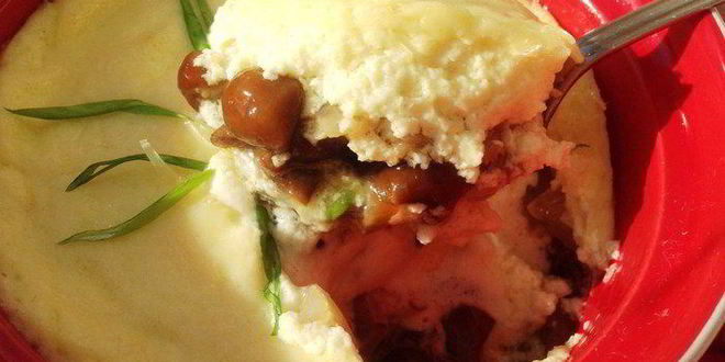 Рецепт опят, запеченных в сырном соусе