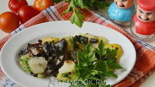 Рецепт Подберезовиков жареных с картошкой