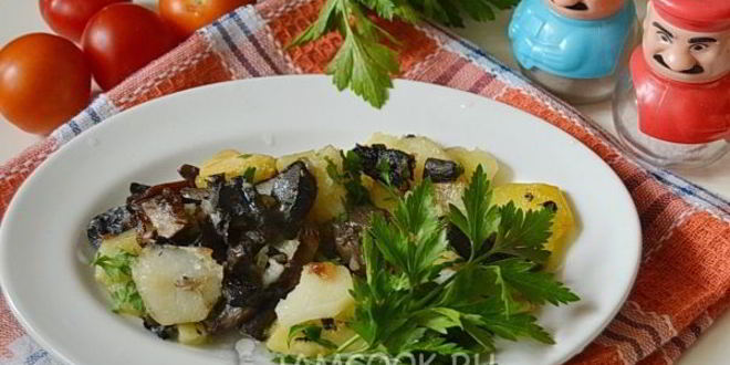 Рецепт Подберезовиков жареных с картошкой