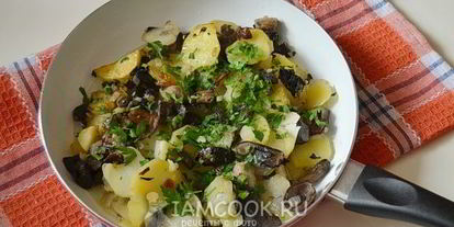 Шаг 6: подберезовиков жареных с картошкой