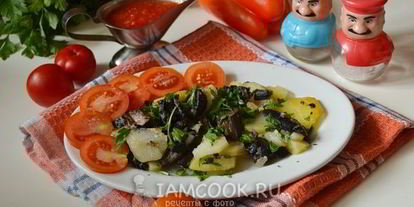 Шаг 7: подберезовиков жареных с картошкой