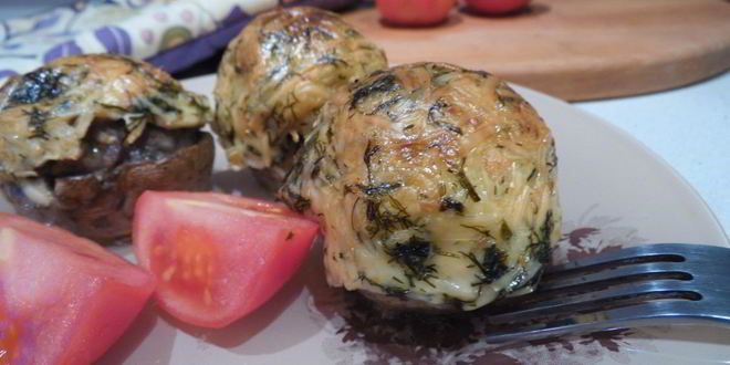 Рецепт шампиньонов фаршированных