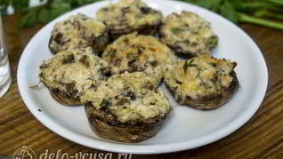 Рецепт Шампиньонов с креветками