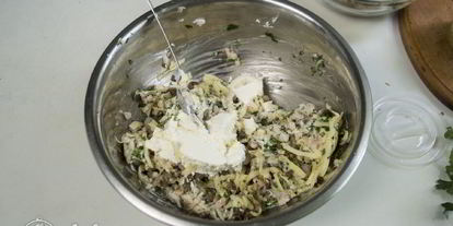 Шаг 4: шампиньонов с креветками