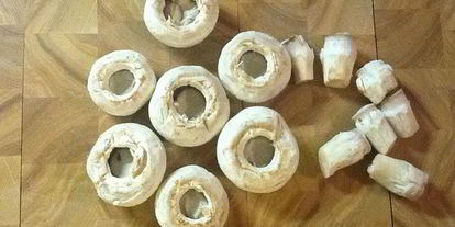 Шаг 2: шампиньонов в вине и сливках