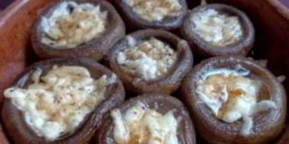 Шаг 3: шампиньонов, запеченных с сыром в духовке