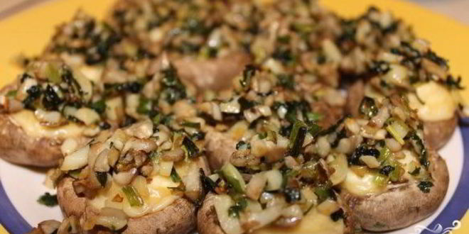 Рецепт шампиньонов, запеченных с сыром