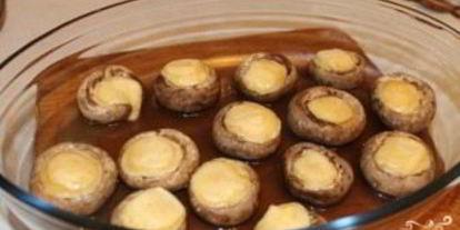 Шаг 7: шампиньонов, запеченных с сыром