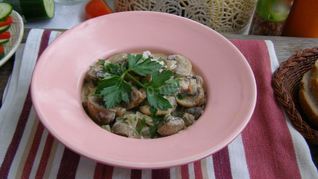 Рецепт Тушеных грибов в мультиварке