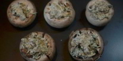 Шаг 4: вегетарианских фаршированных грибочков