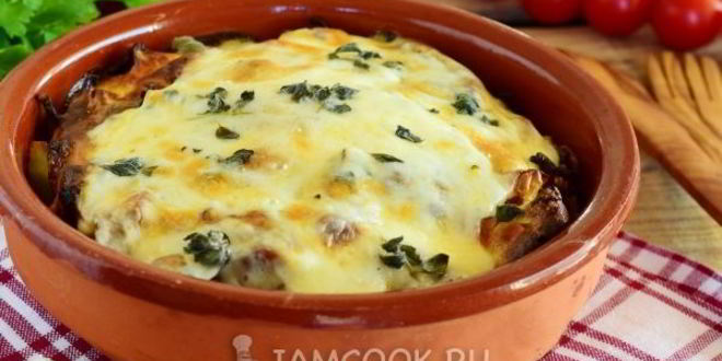 Рецепт вешенок с картошкой в духовке