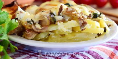 Шаг 17: вешенок с картошкой в духовке